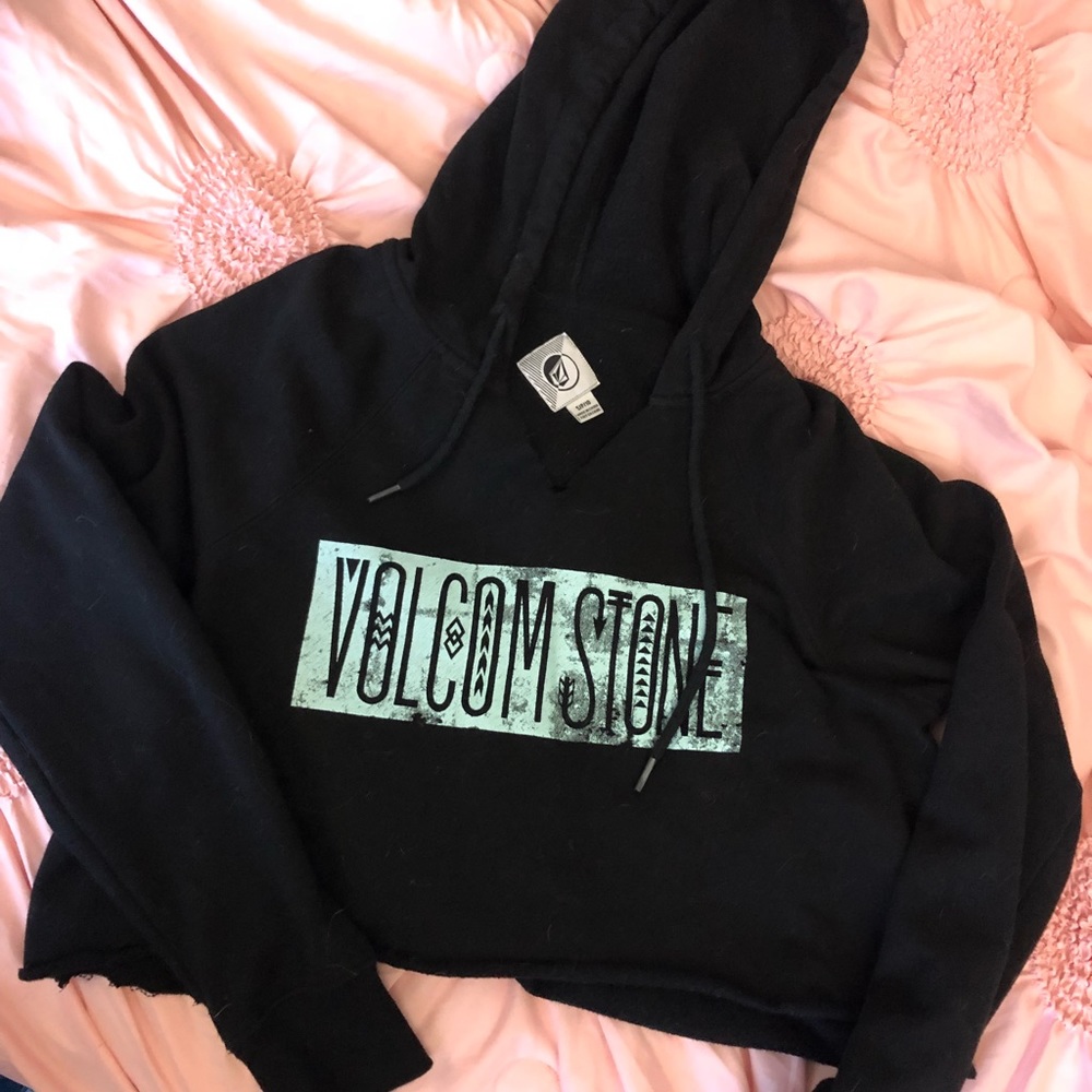 Raw cut cropped sweatshirt